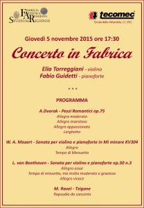 Tecomec - Concerto in Fabrica del 5 novembre 2015